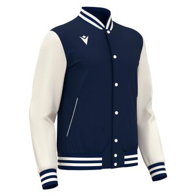 Куртка спортивная MACRON FIDDLE VARSITY COLLEGE JACKET NAVY/OFFWHITE