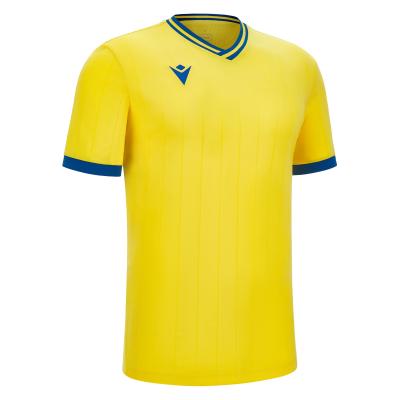Футболка спортивная MACRON HALLEY SHIRT YELLOW/ROYAL BLUE