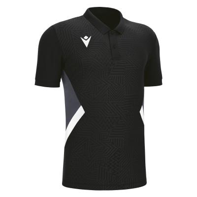 Поло парадное MACRON RAP POLO BLACK/WHITE