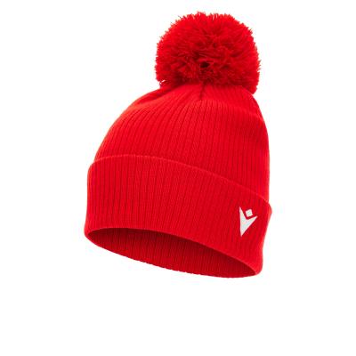 Шапка спортивная MACRON SNOW POMPON BEANIE RED
