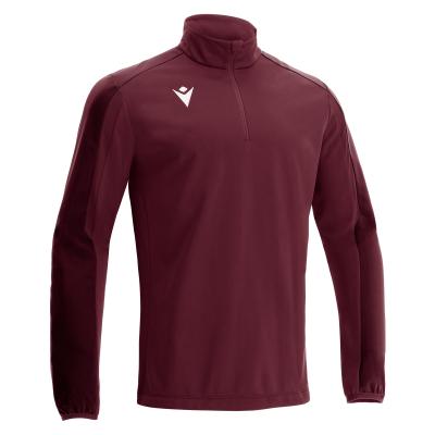 Толстовка тренировочная MACRON ARNO TRAINING 1/4 ZIP TOP CARDINAL/DARK CARDINAL