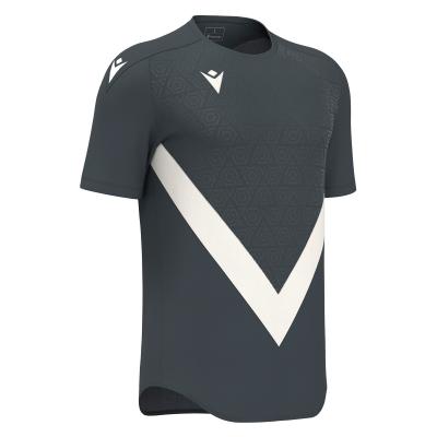 Футболка спортивная MACRON WISP SHIRT ANTHRACITE/OFFWHITE