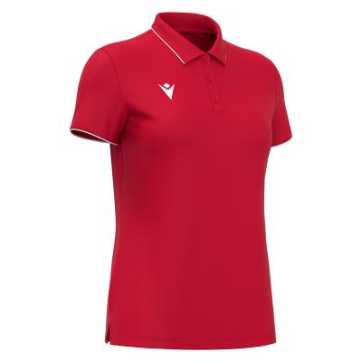 Поло спортивное женское MACRON MELODY POLO RED/WHITE
