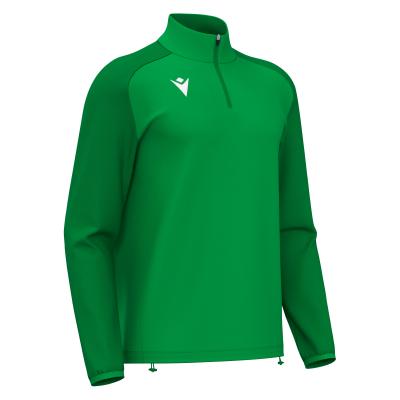 Толстовка тренировочная MACRON ISEN 1/4 ZIP TOP GREEN/DARK GREEN