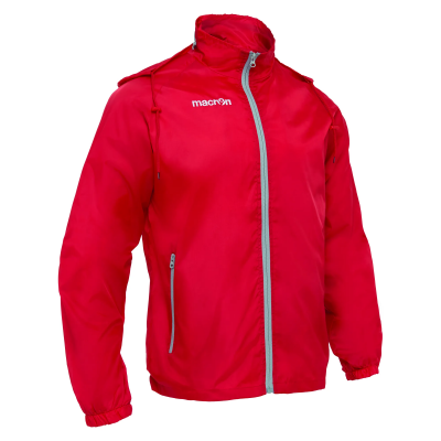 Ветровка спортивная MACRON PRAIA MESH LINED WINDBREAKER RED/GREY