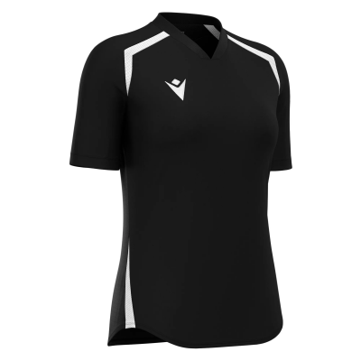 Футболка спортивная женская MACRON ANDURIL SHIRT BLACK/WHITE