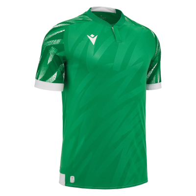 Футболка спортивная MACRON THEMIS ECO SHIRT GREEN/WHITE