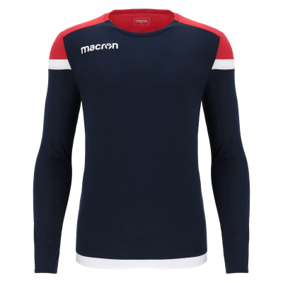 Футболка спортивная MACRON TITAN SHIRT LS NAVY/RED/WHITE
