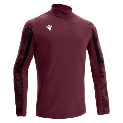 Толстовка тренировочная MACRON NARYN TRAINING 1/4 ZIP TOP CARDINAL/DARK CARDINAL