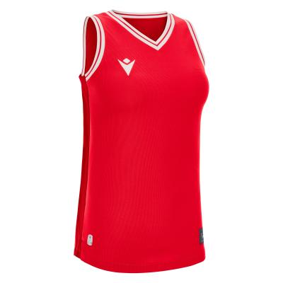 Майка спортивная MACRON TELLURIUM ECO WOMAN SHIRT RED/WHITE