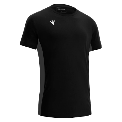 Футболка спортивная х/б MACRON NEVEL T-SHIRT BLACK/ANTHRACITE