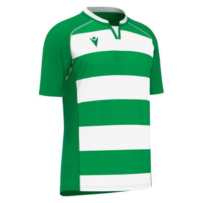 Регбийка игровая MACRON ALABASTER SHIRT GREEN/WHITE