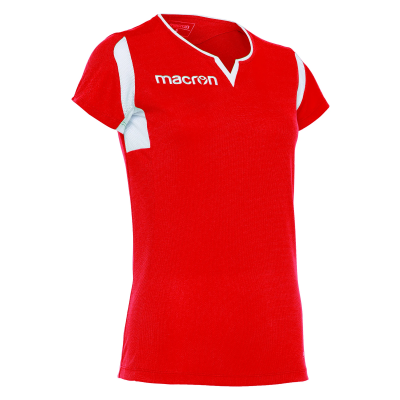 Футболка спортивная MACRON FLUORINE SHIRT RED/WHITE