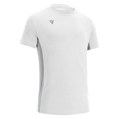 Футболка спортивная х/б MACRON NEVEL T-SHIRT WHITE/SILVER