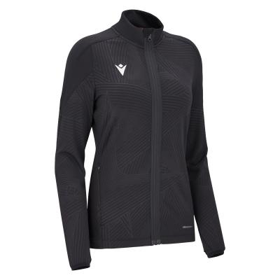 Тренировочная олимпийка женская MACRON ESTELLE ICON FULL ZIP TOP BLACK