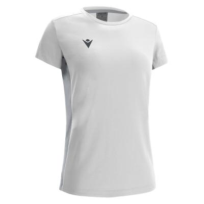 Футболка спортивная женская MACRON LUTE T-SHIRT WHITE/SILVER