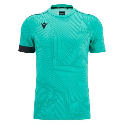 Футболка спортивная MACRON JUAN III ICON MATCH DAY SHIRT AQUA/BLACK