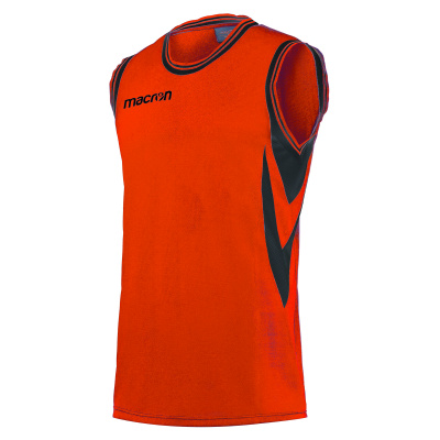 Майка спортивная MACRON ETHANE MAN VEST BICOLOR ORANGE/BLACK