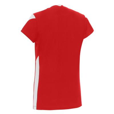 Футболка спортивная женская MACRON OXYGEN SHIRT RED/WHITE
