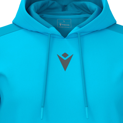 Худи спортивное MACRON HORN HOODY POLY NEON SKY/DARK NEON SKY