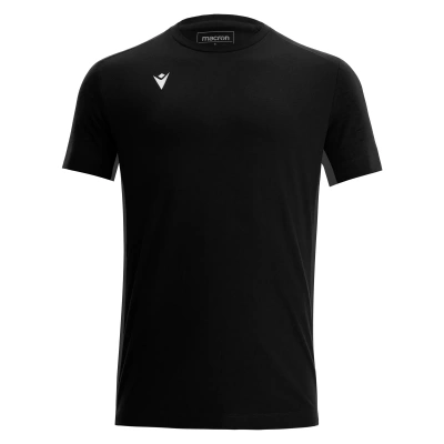 Футболка спортивная х/б MACRON NEVEL T-SHIRT BLACK/ANTHRACITE