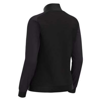 Олимпийка парадная женская MACRON RAMA FULL LENGTH ZIP TOP BLACK/DARK GREY