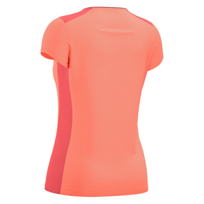 Футболка спортивная женская MACRON ZINC SHIRT NEON CORAL/DARK NEON CKRAL/WHITE