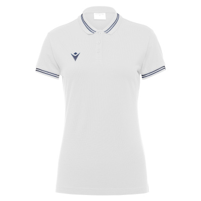 Поло спортивное женское х/б MACRON HAMBO POLO WHITE/ANTHRACITE