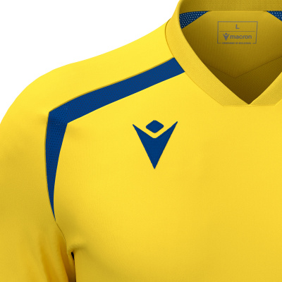 Футболка спортивная MACRON WYRM SHIRT YELLOW/ROYAL BLUE