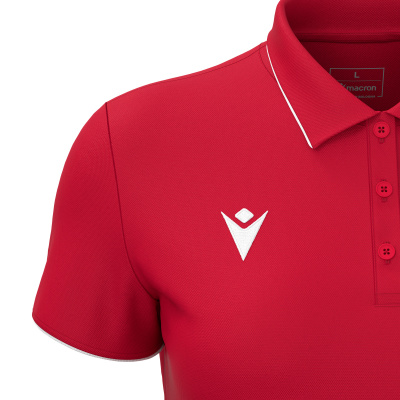 Поло спортивное женское MACRON MELODY POLO RED/WHITE