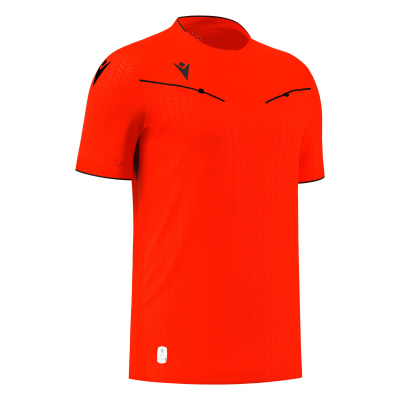 Футболка судейская проф. MACRON PONNET ECO SHIRT NEON RED