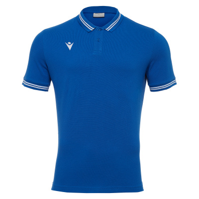 Поло парадное MACRON YUKAR POLO ROYAL BLUE/WHITE