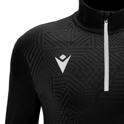Толстовка тренировочная MACRON FRASER TRAINING 1/4 ZIP TOP BLACK/WHITE