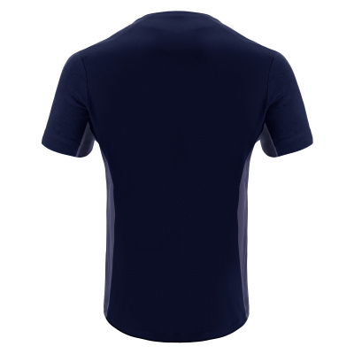 Футболка спортивная х/б MACRON NEVEL T-SHIRT NAVY/LIGHT NAVY