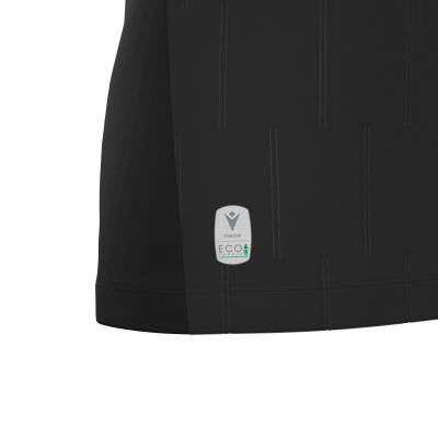 Футболка судейская проф. женская MACRON TESS ECO SHIRT LS BLACK/GOLD