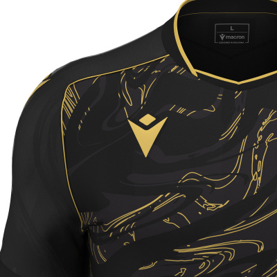 Футболка спортивная MACRON ARCANE ECO SHIRT BLACK/GOLD