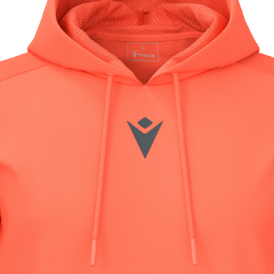 Худи спортивное MACRON HORN HOODY POLY NEON CORAL/DARK NEON CORAL