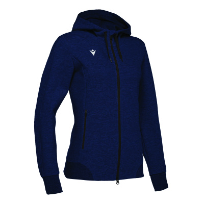Олимпийка спортивная женская MACRON LYRE FULL LENGHT ZIP HOODED SWEATSHIRT NAVY