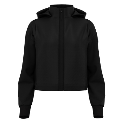 Толстовка женская MACRON BLOOM FULL LENGHT ZIP HOODED SWEATSHIRT BLACK/DARK GREY