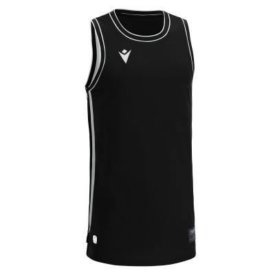 Майка спортивная MACRON PLUTONIUM ECO SHIRT BLACK/DARK GREY/WHITE