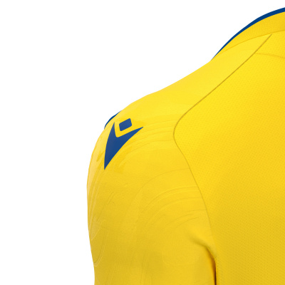 Футболка спортивная MACRON ARCANE ECO SHIRT YELLOW/ROYAL BLUE