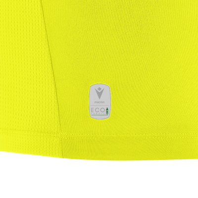 Футболка спортивная MACRON CHARON ECO SHIRT NEON YELLOW/CARDINAL/WHITE
