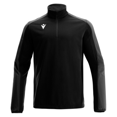 Толстовка тренировочная MACRON ARNO TRAINING 1/4 ZIP TOP BLACK/DARK GREY