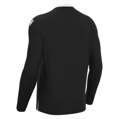 Футболка судейская проф. MACRON FRISK SHIRT LS BLACK/WHITE