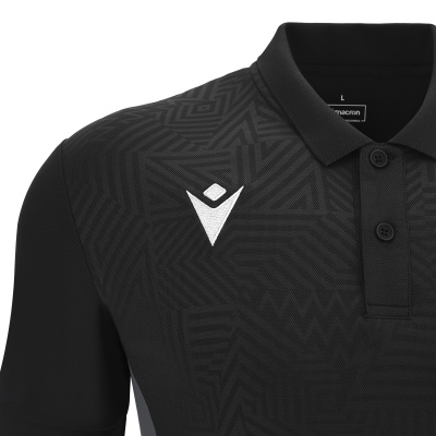 Поло парадное MACRON RAP POLO BLACK/WHITE