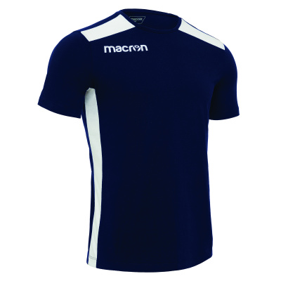 Футболка спортивная х/б MACRON FLUTE T-SHIRT NAVY/WHITE
