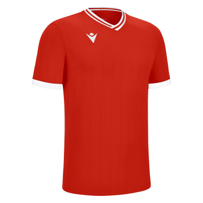 Футболка спортивная MACRON HALLEY SHIRT RED/WHITE