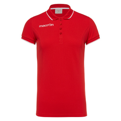 Поло спортивное женское MACRON DESI POLO RED/WHITE