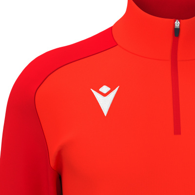 Толстовка тренировочная MACRON ISEN 1/4 ZIP TOP ORANGE/DARK ORANGE