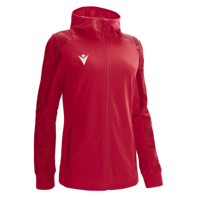 Олимпийка парадная женская MACRON APHRODITE FULL ZIP TOP RED/DARK RED